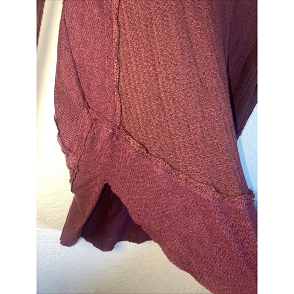 Free People Laguna Waffle Knit Thermal boho long sleeve hippie soft xs - Picture 4 of 12